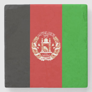 Dessous-de-verre En Pierre Drapeau patriotique de l'Afghanistan