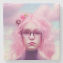 Dessous-de-verre En Pierre Dreamy Rose