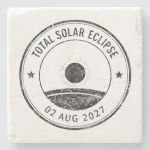 Dessous-de-verre En Pierre Éclipse solaire du 2 août 2027