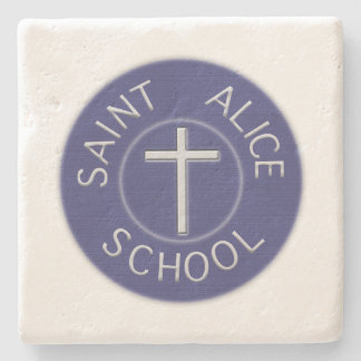 Dessous-de-verre En Pierre École Saint Alice Patch traditionnel