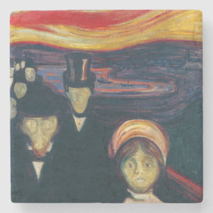 Dessous-de-verre En Pierre Edvard Munch - Anxiété