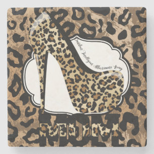 Dessous-de-verre En Pierre Empreinte de léopard High Heel Dessous de verre M