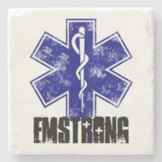 Dessous-de-verre En Pierre EMSTRONG (logo seulement)