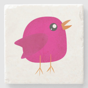 Dessous-de-verre En Pierre Enfants oiseau mignon