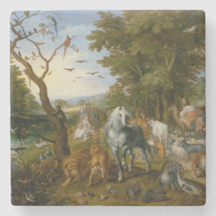 Dessous-de-verre En Pierre Entrée des animaux dans l'arche de Noé (Brueghel)