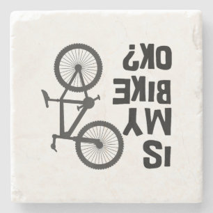 Dessous-de-verre En Pierre Est Mon Vélo OK Funny VTT
