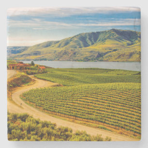 Dessous-de-verre En Pierre États-Unis, Washington, lac Chelan. Benson Vineyar