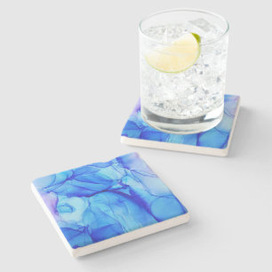 Dessous-de-verre En Pierre Eté - Blue Water