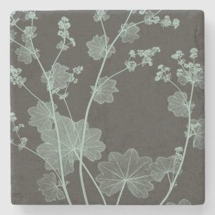 Dessous-de-verre En Pierre Étude de nature de menthe et de charbon de bois I