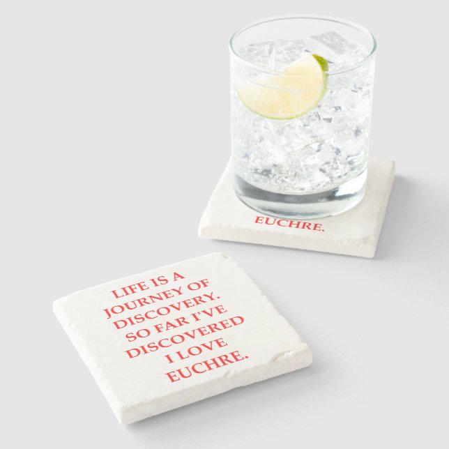 DESSOUS-DE-VERRE EN PIERRE EUCHRE (Côté)