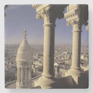Dessous-de-verre En Pierre Europe, France, Paris, Vue de Paris à travers