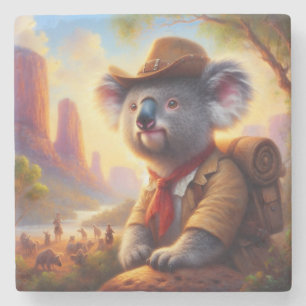 Dessous-de-verre En Pierre Explorateur Koala
