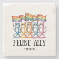Feline Ally - Rainbow Cat LGBTQ Pride