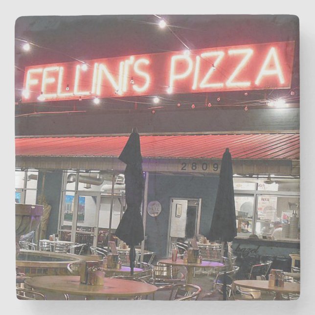 Dessous-de-verre En Pierre Fellini, Fellini's Buckhead, Fellini's. (Devant)