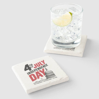 Dessous-de-verre En Pierre Fête de l'Indépendance du 4 juillet 250e Anniversa