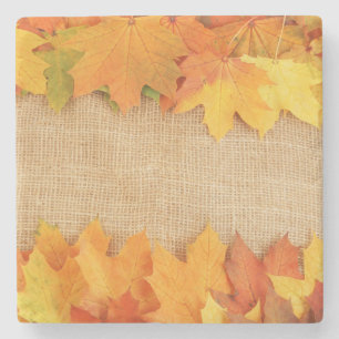 Dessous-de-verre En Pierre Feuilles d'automne