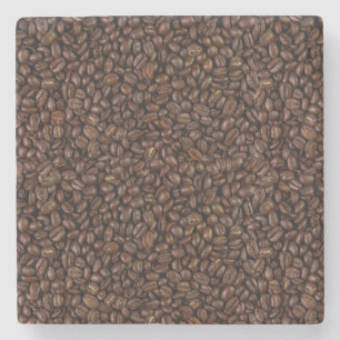 Dessous-de-verre En Pierre Fèves de café