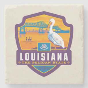 Dessous-de-verre En Pierre Fierté de l'État   Louisiane