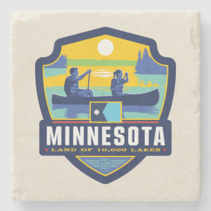 Dessous-de-verre En Pierre Fierté de l'État   Minnesota