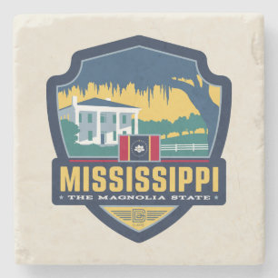 Dessous-de-verre En Pierre Fierté de l'État   Mississippi