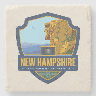 Dessous-de-verre En Pierre Fierté d'État New Hampshire