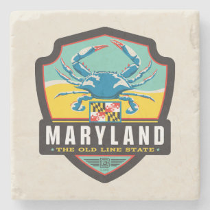 Dessous-de-verre En Pierre Fierté   le Maryland d'état