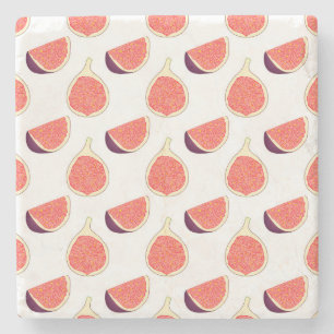 Dessous-de-verre En Pierre Fig mauve : motif coloré