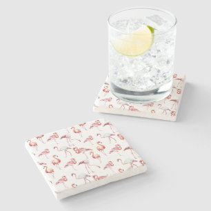 Dessous-de-verre En Pierre Flamant rose