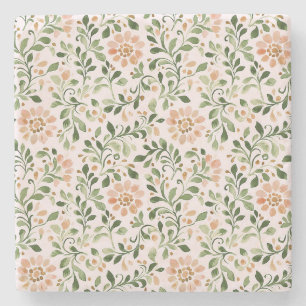 Dessous-de-verre En Pierre Fleur chic rose