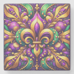 Dessous-de-verre En Pierre fleur de lis