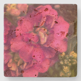 Dessous-de-verre En Pierre Fleur de passion rose chaud