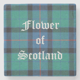 Dessous-de-verre En Pierre Fleur écossaise, Fleur écossaise Tartan,