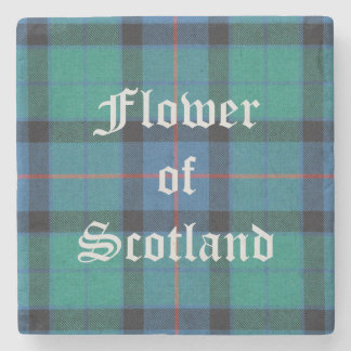 Dessous-de-verre En Pierre Fleur écossaise, Fleur écossaise Tartan,