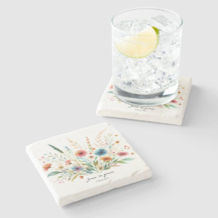Dessous-de-verre En Pierre Fleurir en grâce florale