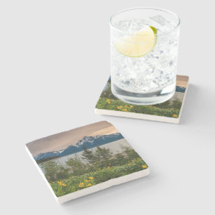 Dessous-de-verre En Pierre Fleurs à Colter Bay