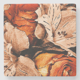 Dessous-de-verre En Pierre Fleurs d'automne