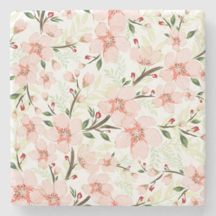 Dessous-de-verre En Pierre Fleurs roses