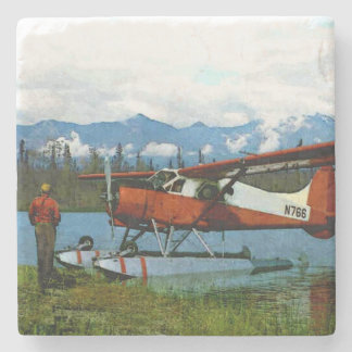 Dessous-de-verre En Pierre Floatplane De Havilland Beaver