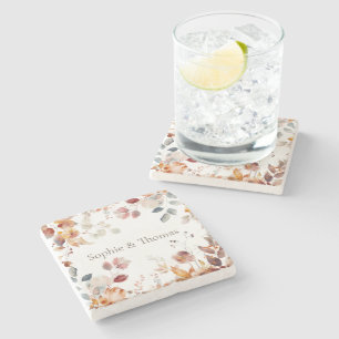 Dessous-de-verre En Pierre Floral moderne