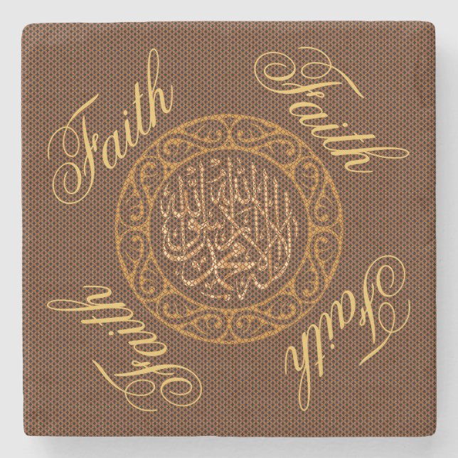 Dessous-de-verre En Pierre Foi Islam (Devant)