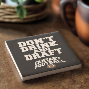 Dessous-de-verre En Pierre Football d'Imaginaire ne buvez pas et bavardage - 