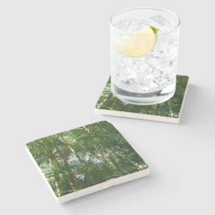 Dessous-de-verre En Pierre Forest of Palm Trees Tropical Nature
