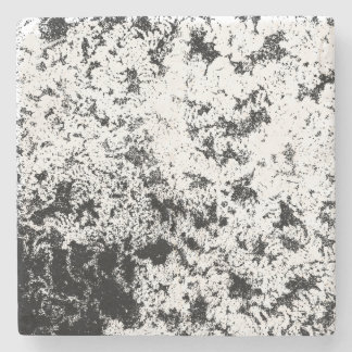 Dessous-de-verre En Pierre Formation de "nuages" Abstraits noirs et blancs