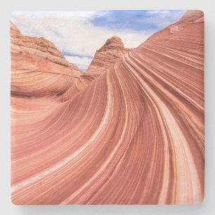 Dessous-de-verre En Pierre Formation de Wave Sandstone Rock