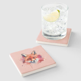 Dessous-de-verre En Pierre Fox Stone Coaster