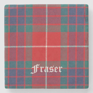 Dessous-de-verre En Pierre Fraser, Fraser Scottish Tartan, Fraser Clan, Frase