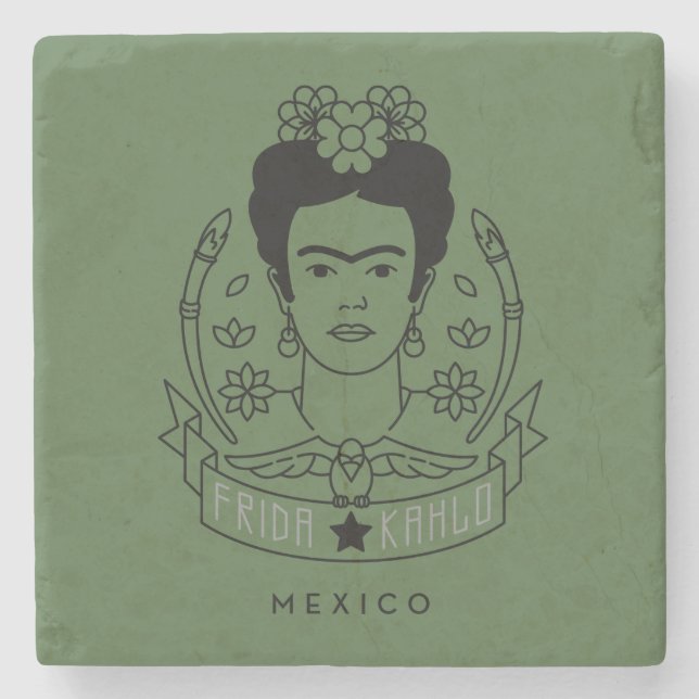 Dessous-de-verre En Pierre Frida Kahlo | Heroína (Devant)