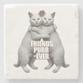 Dessous-de-verre En Pierre Friends Purr-Ever