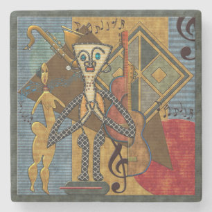 Dessous-de-verre En Pierre Funky Hot Jazz Marble