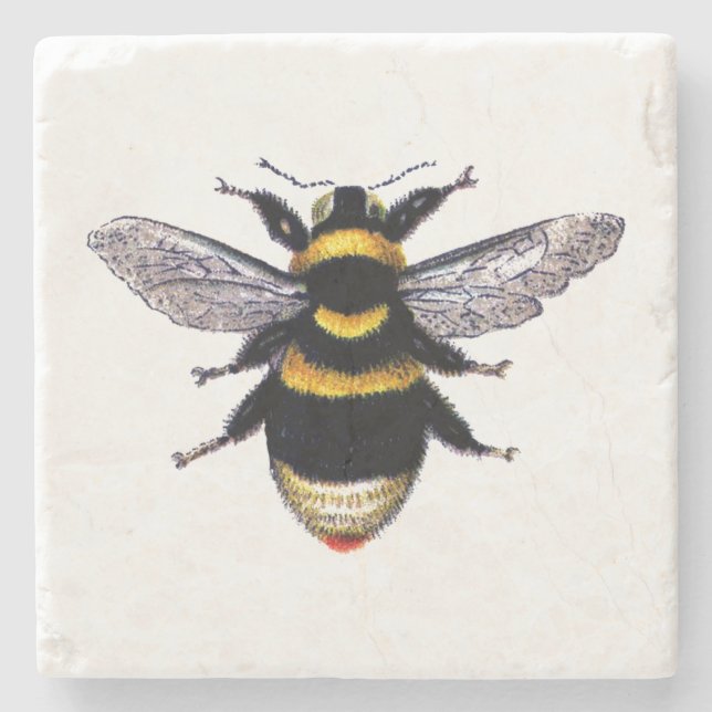 Dessous-de-verre En Pierre Gaffez l'abeille (Devant)